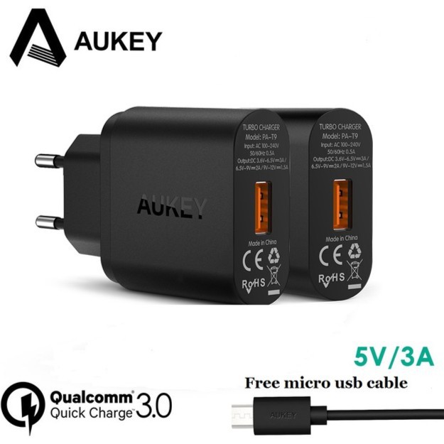 Đầu Sạc Aukey Pa-T9 Chính Hãng Chất Lượng Cao