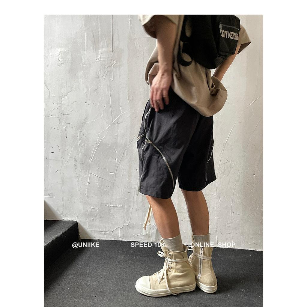 Quần short ngố nam chát dù gió hạt cao cấp khoá kéo cá tính AUTOMAN Q48