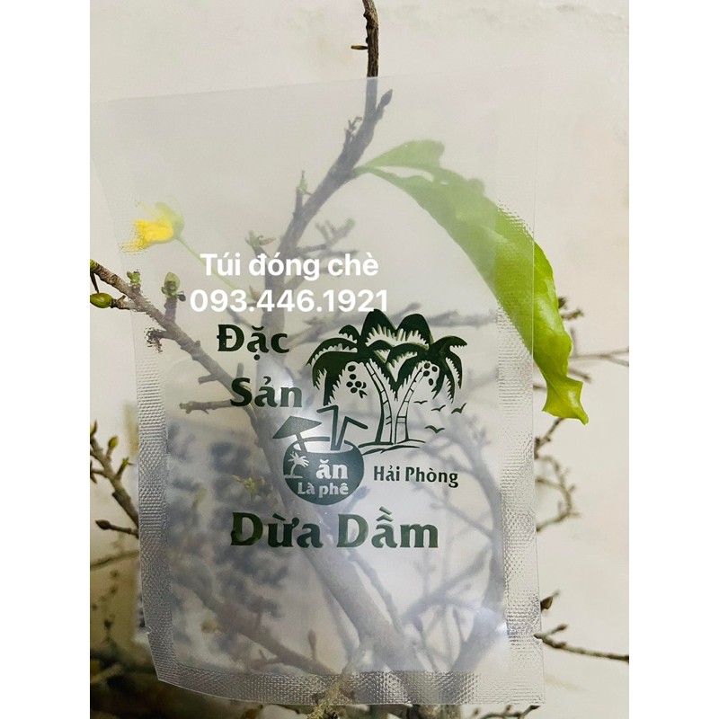 in túi chè dừa dầm theo yêu cầu