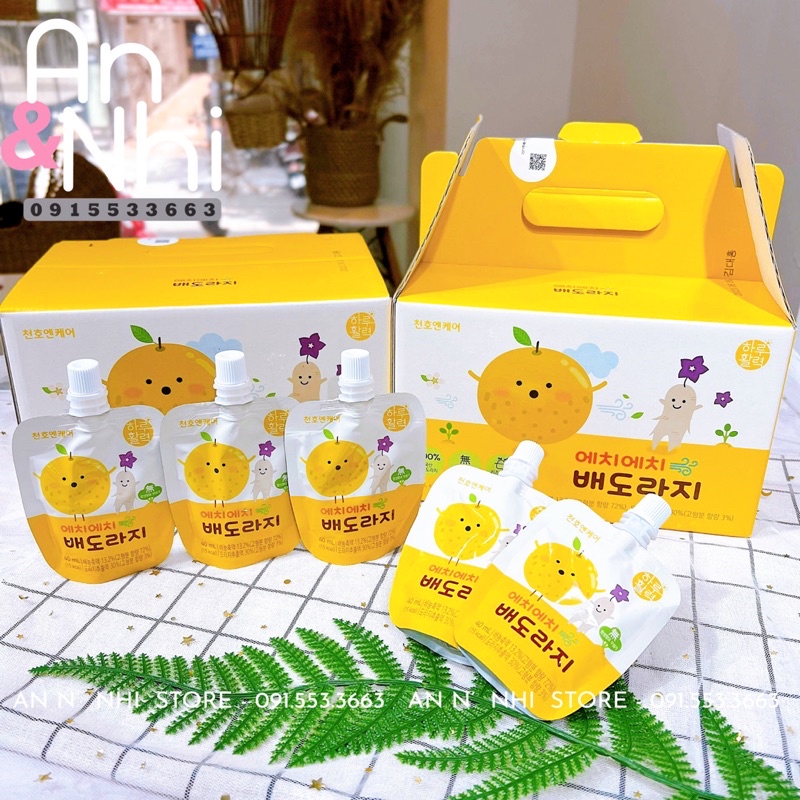 NƯỚC HỒNG SÂM LÊ HOA CHUÔNG Chunho túi 40ml - Hàn Quốc