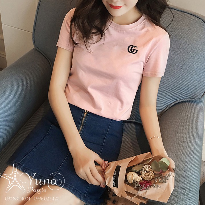 Áo Cotton Thun Thái Nhập Cao Cấp - ÁO THUN NỮ THÊU LOGO XỊN | BigBuy360 - bigbuy360.vn