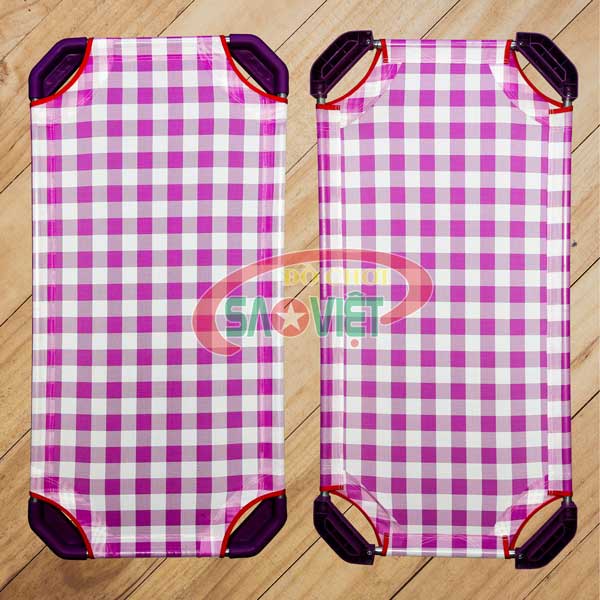 Giường lưới cho bé sơ sinh mầm non - không có cây cong - đóng thùng - KHÁCH TỰ RÁP