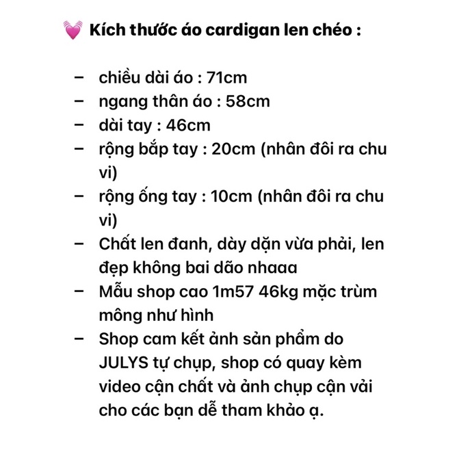 Áo cardigan len chéo (ảnh thật shop chụp kèm video) | BigBuy360 - bigbuy360.vn