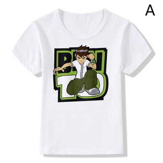 áo thun trẻ em tay ngắn in hoạt hình ben 10 ben tennyson dễ thương