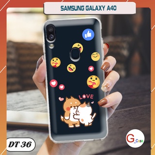 Ốp lưng điện thoại Samsung Galaxy A40 dẻo trong in hình
