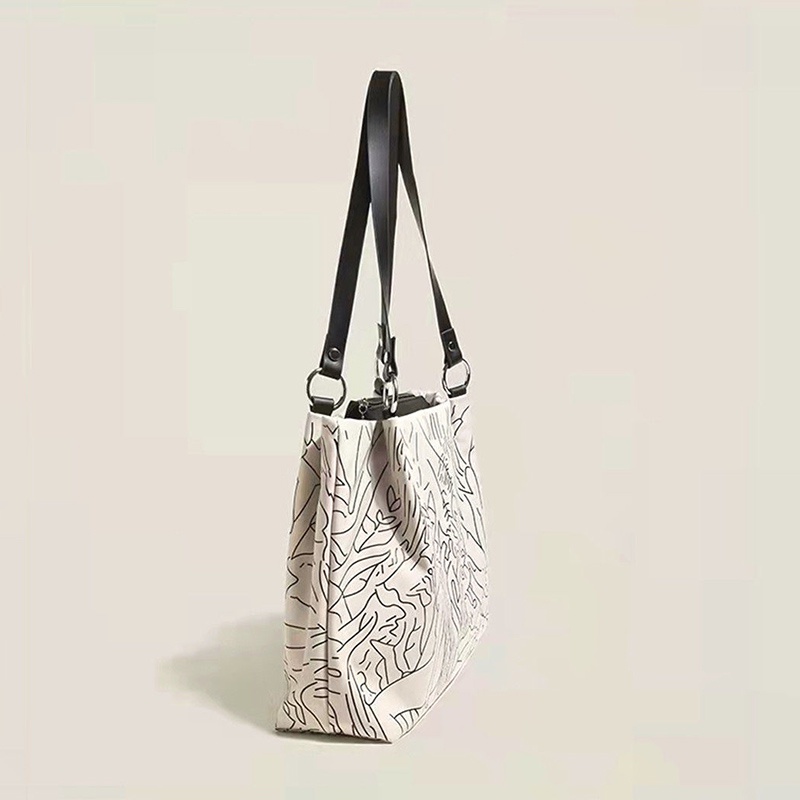 Balo canvas sức chứa lớn in họa tiết thời trang cho nữ