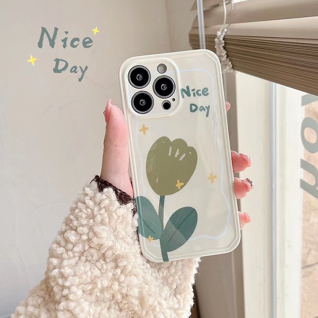 Ốp Điện Thoại tpu Mềm Hình Hoa tulip Cho iphone 14 pro max 13 pro max 12 pro max 11 pro max xsmax