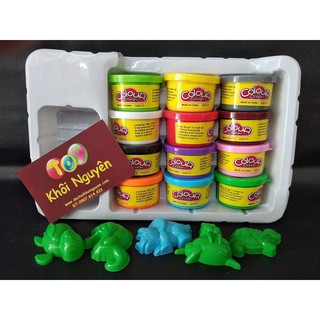 BỘ 12 HŨ ĐẤT SÉT NẶN HÌNH COLOUR DOUGH
