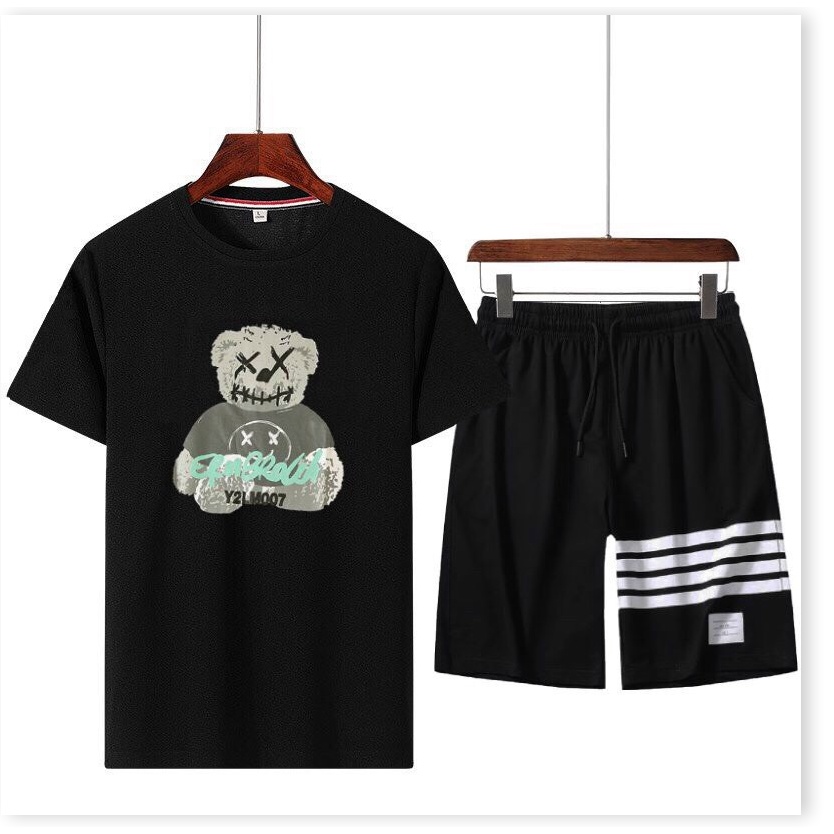 SET BỘ THUN HÈ ÁO THUN QUẦN NGẮN THỂ THAO , THỜI TRANG MỚI , PHONG CÁCH HÀN THỜI TRANG KME FASHION
