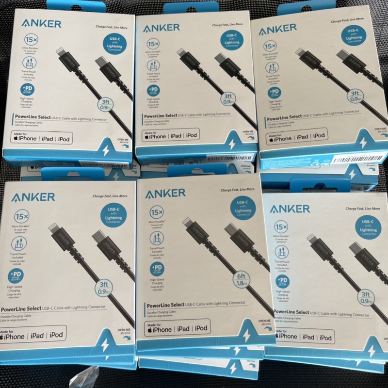 Cáp Anker PowerLine Select Type C to Lightning A8612 A8613