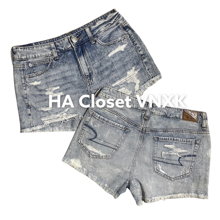 Sale-Quần Short Jean Rách Nữ Xuất Mỹ(sz:2)