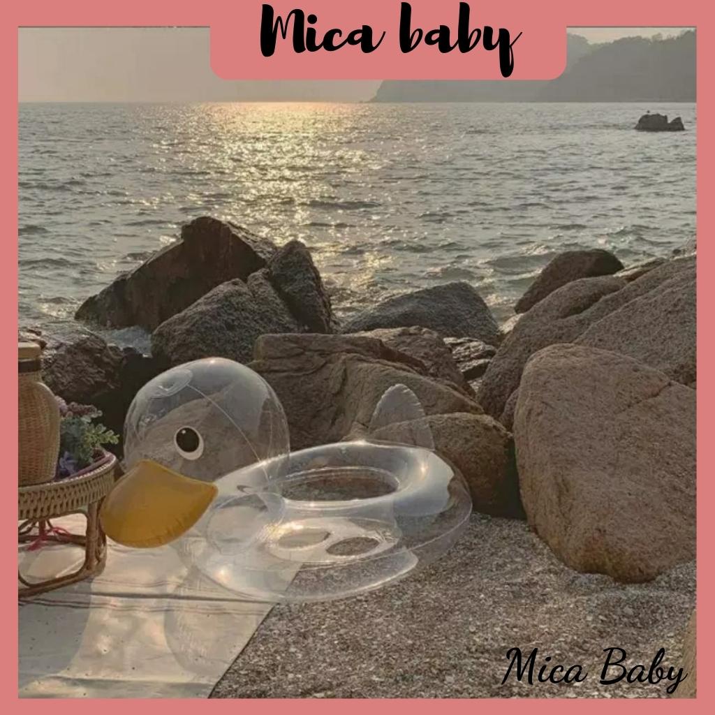 Phao bơi cho bé tập bơi hình con vịt dễ thương Mica baby PB04