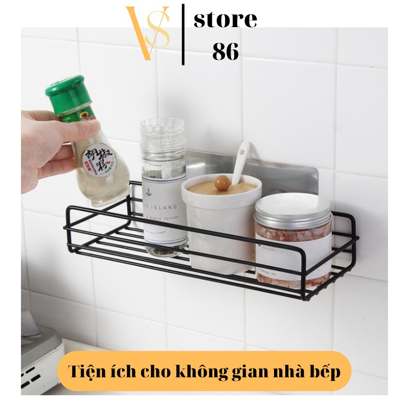 Kệ Sắt Dán Tường Nhà Tắm,Kệ Hình Chữ Nhật Cho Nhà Bếp ,Tiện Lợi, Dễ Sử Dụng, Siêu Chắc Chắn