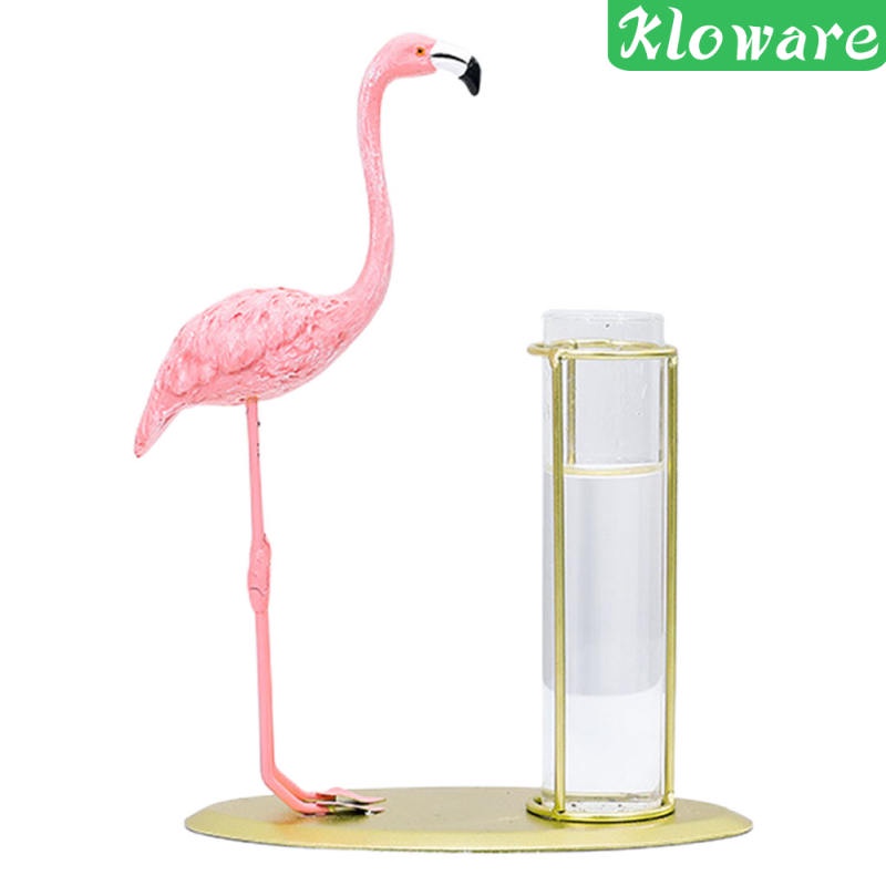 Chậu kính trồng cây thủy sinh để bàn hình chim hồng hạc hiện đại trang trí nhà cửa