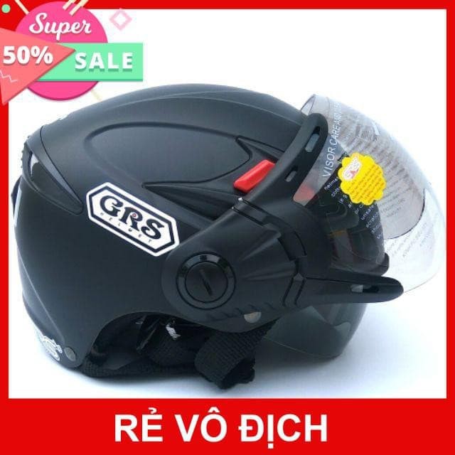 [SHOPEE]NÓN BẢO HIỂM 2 KÍNH THÁO LÓT CHÍNH HÃNG GRSA966K#3