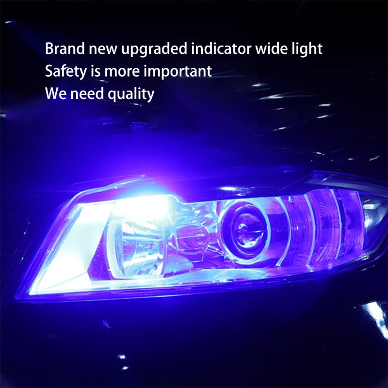 Set 10 Đèn Led Cob Dc 12v T10 6000k Vỏ Nhựa Acrylic Chuyên Dụng Cho Xe Hơi