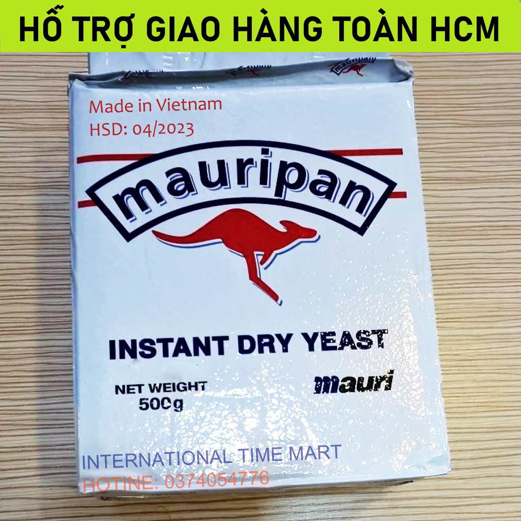 Men nở làm bánh mì 500g men nở Instant Dry Yeast cao cấp men khô làm bánh mì