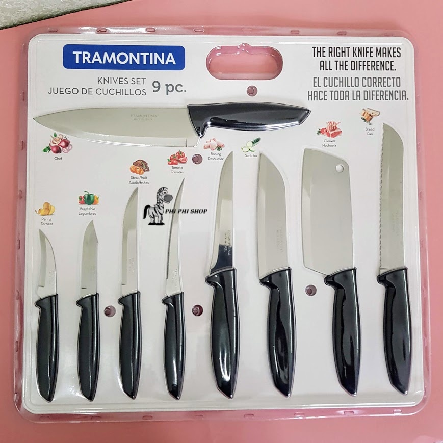Dao bếp Tramontina Plenus dao tỉa cắt gọt inox 420 bền đẹp