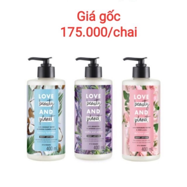 SỮA DƯỠNG THỂ / SUA TAM LOVE BEAUTY AND PLANT 400ml