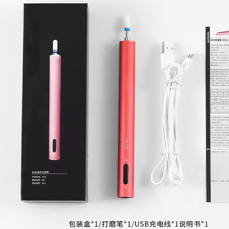 Máy mài mini tích điện _ máy mài móng mini cây bút
