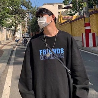 Áo Sweater Form Rộng Unisex Nam Nữ , Áo Thun Tay Dài Họa Tiết In Chữ FRIENDS Phong Cách Đường Phố HotTrend 2021 | BigBuy360 - bigbuy360.vn