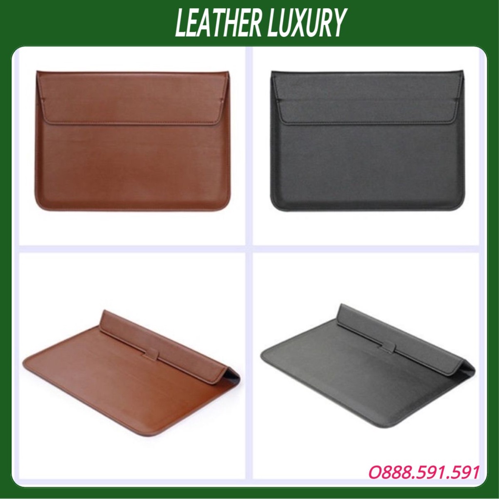 Bao da đựng iPad, Macbook, Laptop kèm đế kê máy tiện lợi, thời trang, chống trầy xước, bảo vệ máy LeatherShop