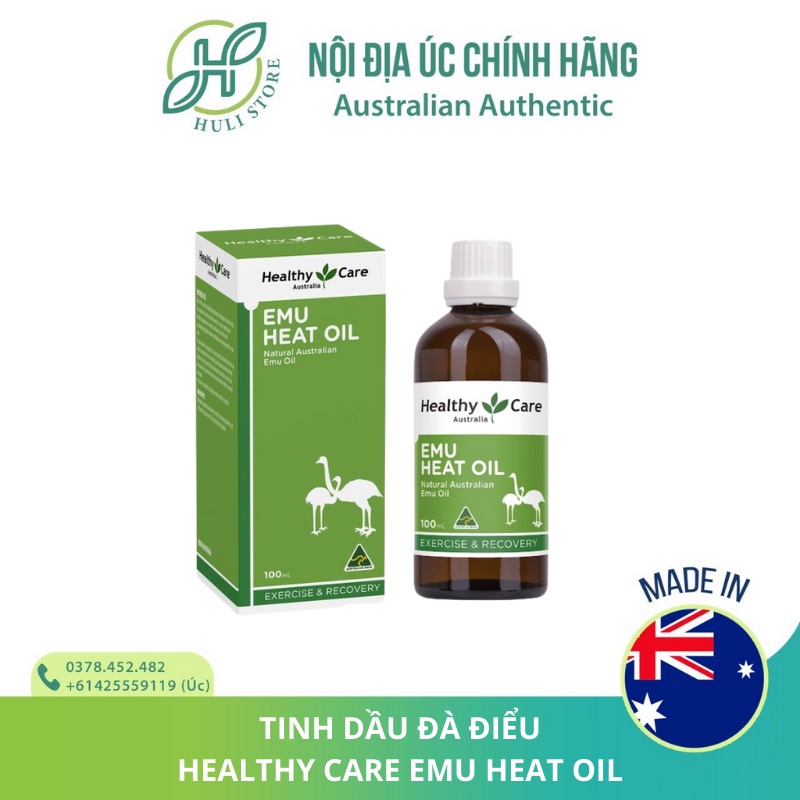 Tinh dầu đà điểu Healthy Care Emu Heat Oil / Rub