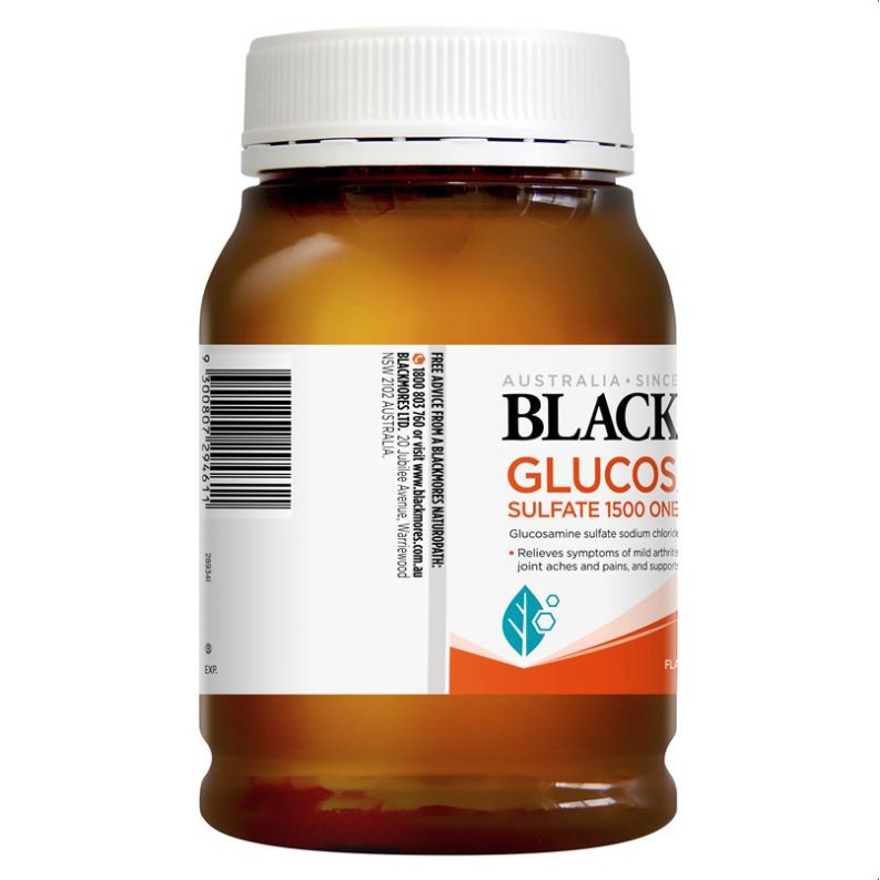 Blackmores Glucosamine Sulfate 1500 one-a-day của Úc tốt cho xương khớp, 180 viên
