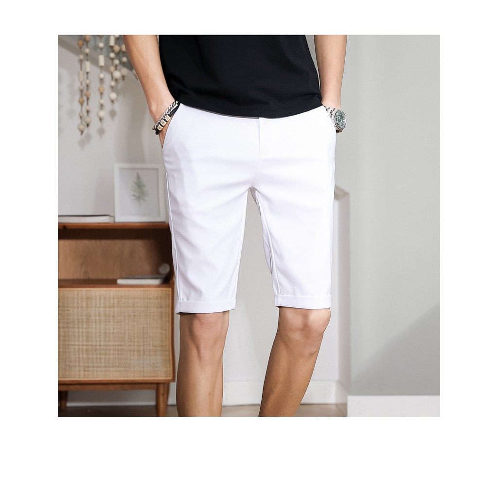 Quần Short Kaki Nam cao cấp màu trắng - Quần lửng | BigBuy360 - bigbuy360.vn