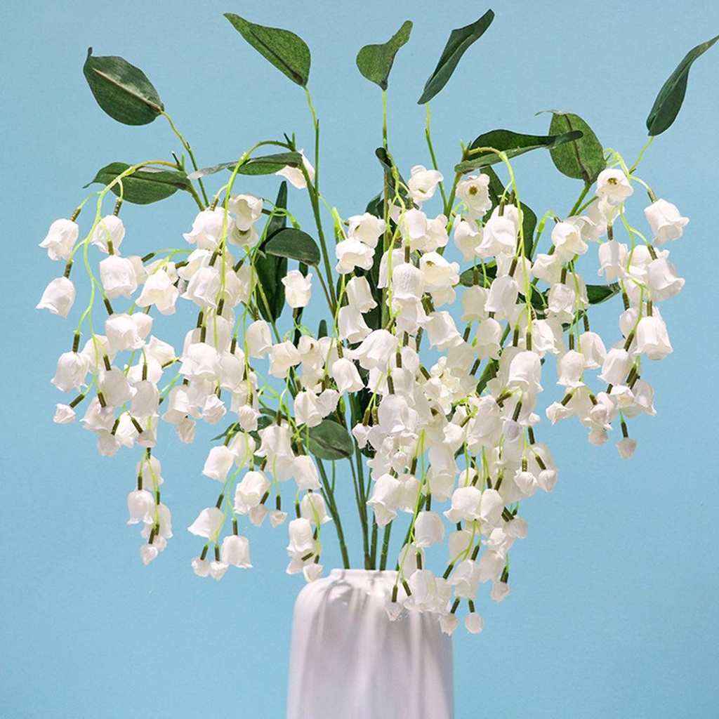 Lloyd Chậu Hoa Lilies Bằng Lụa Nhân Tạo Thanh Lịch Cho Sân Vườn Thung Lũng