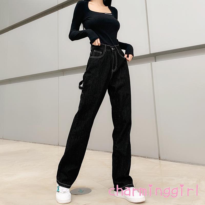 Quần jeans ống rộng thời trang cá tính sành điệu cho nữ | BigBuy360 - bigbuy360.vn