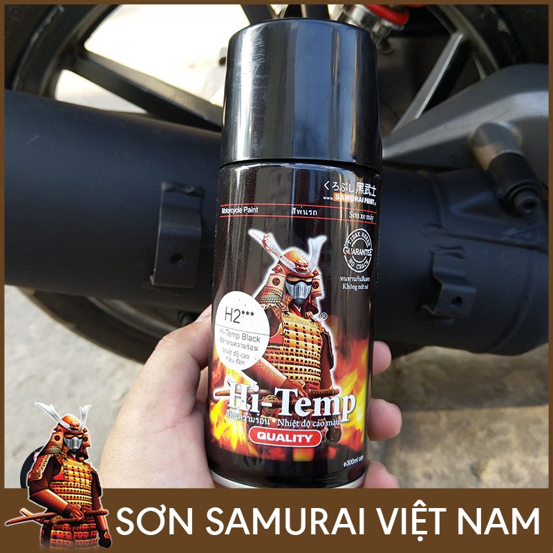 sơn chịu nhiệt H2 son xịt Samurai