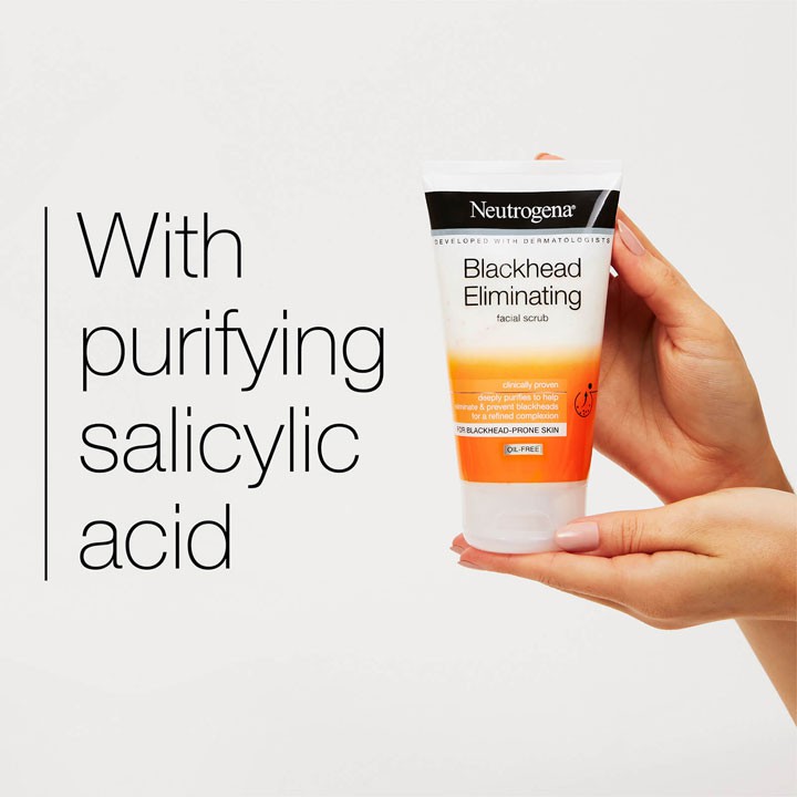 Sữa rửa mặt sạch mụn đầu đen Neutrogena Blackhead Eliminating Daily Scrub
