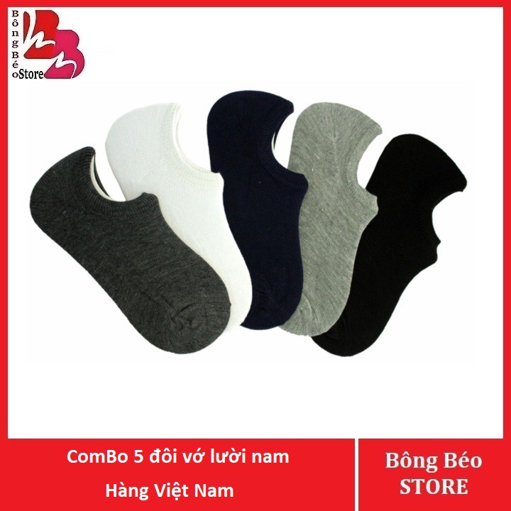 ComBo 5 đôi vớ lười nam Hàng Việt Nam (như hình)