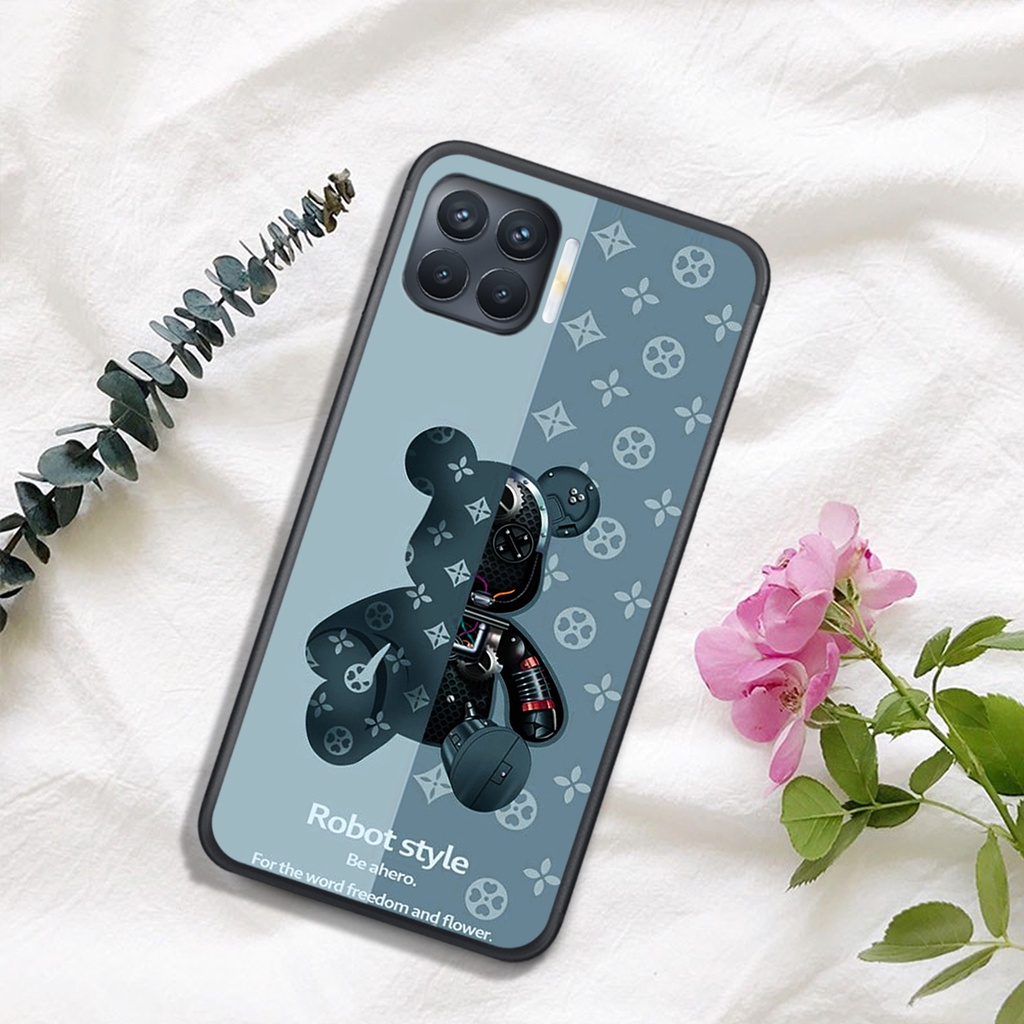 [HOT]ỐP OPPO A73 - A93 , In Hình Gấu Robot họa tiết L-V màu sắc cực đẹp.