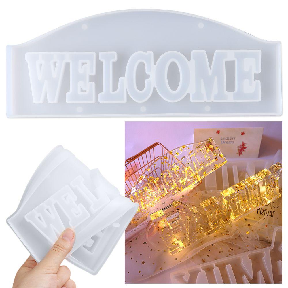 FOREVER Khuôn Nhựa Làm Chữ Welcome Trang Trí Giáng Sinh DIY