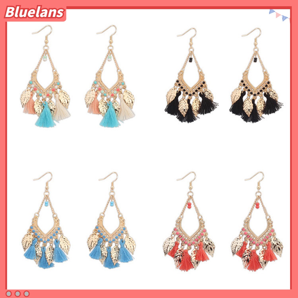 Bông tai trang trí lá phong cách Bohemian thời trang cho nữ