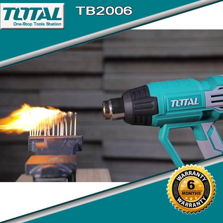 [100% Chính hãng] Máy thổi nhiệt, thổi hơi nóng TOTAL TB2006 2000w bảo hành 3 tháng