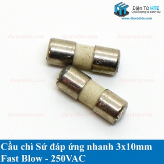 Cầu chì FUSE sứ Ceramic 3x10mm Fast Blow chuyên dụng cho thiết bị đo [HTE-PLK-CN2]