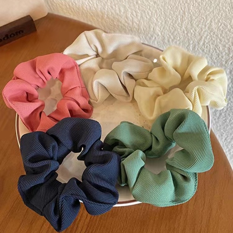 Dây Cột Tóc Vải Màu Sắc Ngọt Ngào Phong Cách Hàn Quốc Cho Nữ
