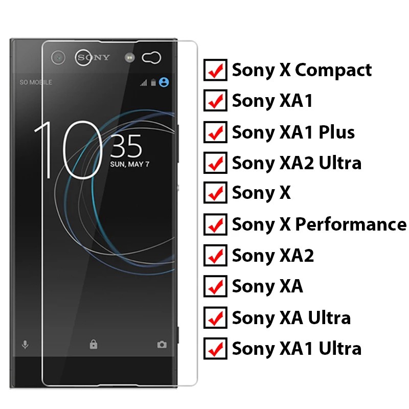 Kính Cường Lực Bảo Vệ Màn Hình Cho Sony X/Xp Xz1 C Xa2 Xa3 10 Xz4 Xz2 Z5 Xa1 Ultra Plus