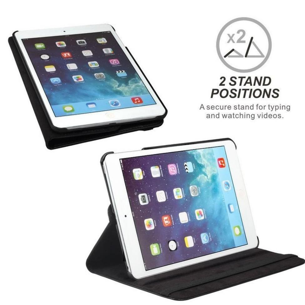 Bao da cho iPad Mini 4 xoay 360 độ (chống bụi, chống thắm, tắt mở nguồn màn hình) - Hàng nhập khẩu