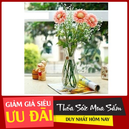 ❣️ Bình Bông Lọ Cắm Hoa Thủy Tinh Eo Nhỏ ❣️