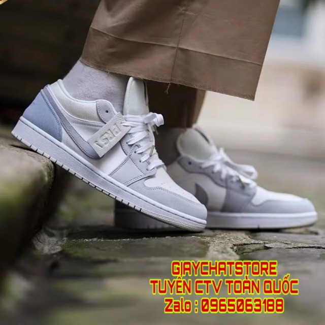 🎯 Giày Thể Thao Nam Nữ JD Low “Paris”  Grey Full Box 🚛 FREESHIP ⚡️ FLASHSALE | Giày Sneaker JD1 Low