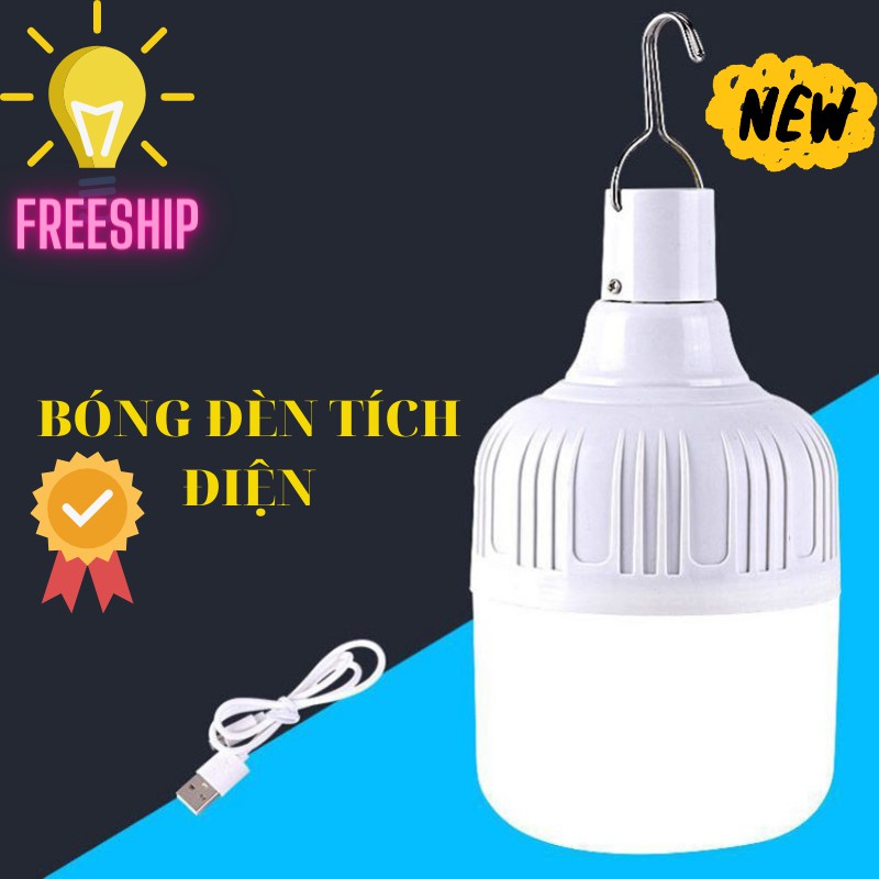 Bóng Đèn Tích Điện, Bóng Đèn Led Tích Điện Siêu Sáng Tiết Kiệm Điện Có Móc Treo BI PAPAA.HOME | BigBuy360 - bigbuy360.vn