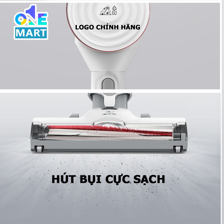 Máy hút bụi cầm tay cao cấp Puppyoo T6 Simba lực hút 15kPa công nghệ NIDEC MOTOR bảo hành chính hãng 2 năm