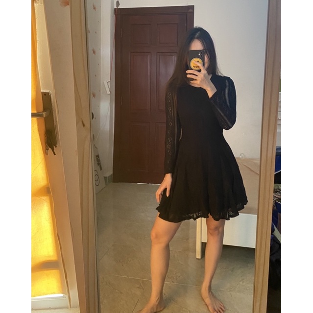 Thanh lý đầm h&m ren đen