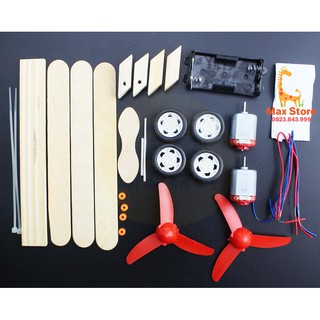 (Đồ Chơi STEM) Đồ Chơi Lắp Ráp Máy Bay 2 Động Cơ