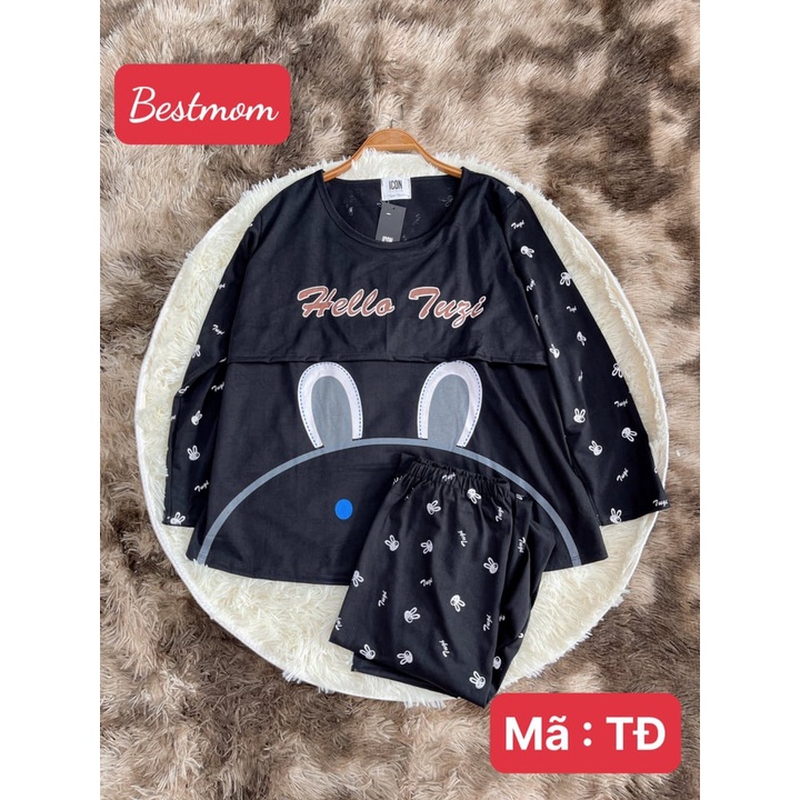 Bộ Bầu Và Sau Sinh Thỏ Tuni, Chất Cotton Đẹp