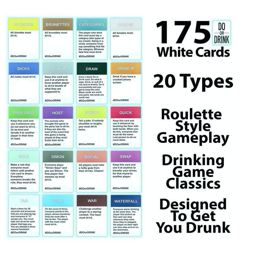 Bộ bài Do or Drink Win or Blackout T23